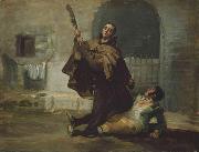 Friar Pedro Clubs El Maragato with the Butt of the Gun, Francisco de Goya